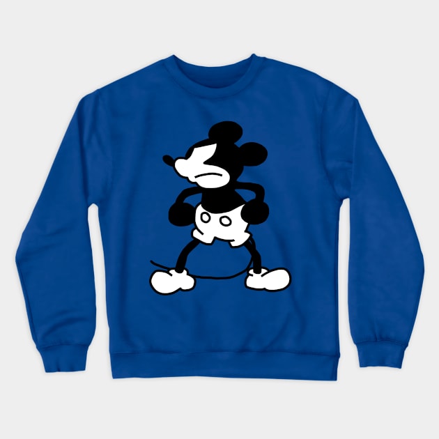 Mad Mouse in Steamboat Willie 1928 Crewneck Sweatshirt by ellenhenryart